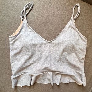 Kortni Jeane Swim Heather Grey Swim Top